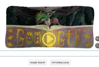 Google создал doodle под праздник Хэллоуин